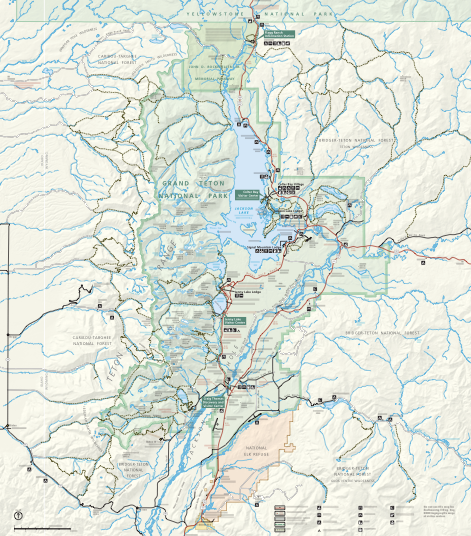 Grand Teton National Park Map