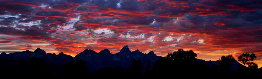 Sunset Grand Teton National Park